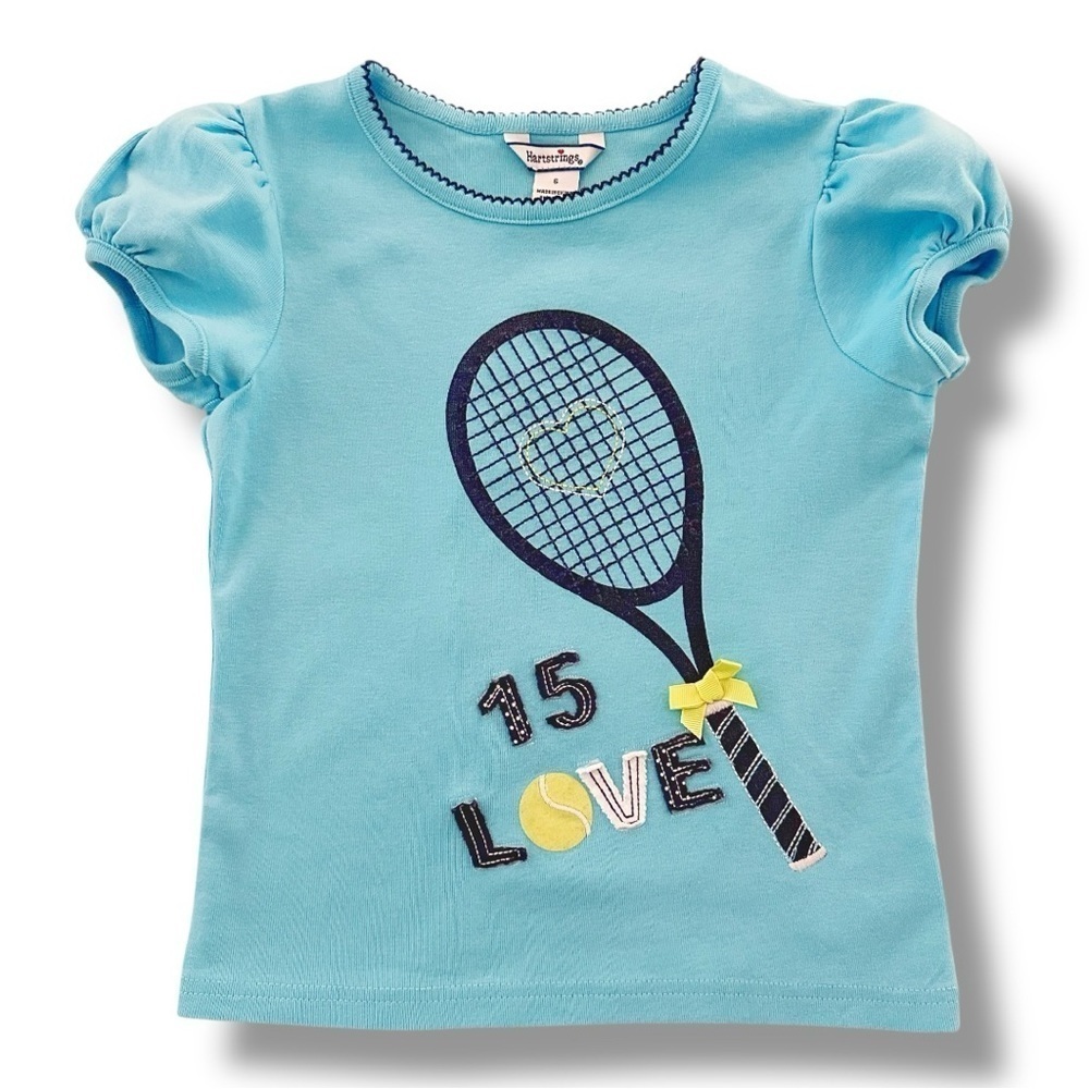 Hartstrings | Tennis Appliqué T-Shirt (6 yrs) 🎾